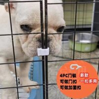 Khóa lồng cho mèo, khóa cửa lồng cho mèo, dây đeo cố định cho lồng chó, bộ phận lồng sắt cho thỏ, phụ kiện lồng thú cưng