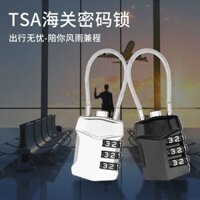 Khóa mật khẩu TSA, khóa padlock cho hành lý, vali, khóa dây thép chống trộm, du lịch nước ngoài, kiểm tra hàng không nhỏ [djy]