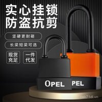 Khóa móc sắt an toàn lõi đồng toàn bộ OPEL khóa chống nước khóa chống nước chống bụi vỏ nhựa PVC Khóa móc khóa cao su ngoài trời