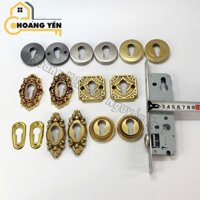 Khoá  Mồm Bi Cửa Nhôm XingFa, Thân Khoá Sâu 4,2cm và 5cm, Khoá Âm Trượt Lắp Cùng Tay Nắm, Khóa Cửa Không Tay Nắm Gạt