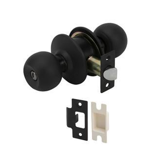 Khóa nắm tròn cho cửa phòng vệ sinh đen mờ Hafele 911.83.565