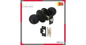 Khóa nắm tròn cho cửa phòng vệ sinh đen mờ Hafele 911.83.565