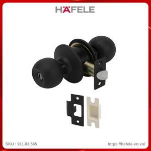 Khóa nắm tròn cho cửa phòng vệ sinh đen mờ Hafele 911.83.565