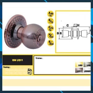 Khóa nắm tròn VEM5247US11