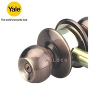 ✼◄Khóa nắm tròn Yale VCA5242 US11 cho cửa WC- khoá quả đấm cao cấp- NPP AALock