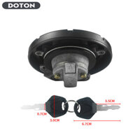 Khóa nắp bình xăng nhiên liệu với 2 phím Nắp bình dầu hợp kim nhôm CNC Tương thích cho KL110 KL250 KL650 KLR650 KLX125 KLX250 2001-2014 Thay thế 51049-0047