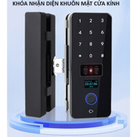 Khoá nhận diện khuôn mặt cho cửa kính cường lực  KF109  App TUYA WIFI - Pin sạc Lithium 2600mah