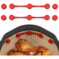 Khóa silicon nam châm nồi chiên không khí để giữ miếng lót giấy chiên không khí, nam châm cho giấy dán da, khóa lót dùng một lần Ngăn chặn giấy cháy