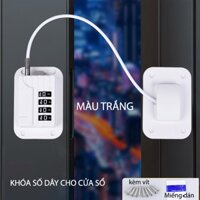 Khóa số dây cho cửa sổ SJ288, chống trộm, an toàn cho trẻ, mở bằng mã số có thể thay đổi được