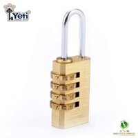 KHÓA SỐ YETI 440 ĐỒNG THAU ( 4 SỐ )