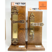 Khoá tay gạt bằng đồng cửa gỗ Việt Tiệp 04199, khoá thông phòng 04279- Hàng chính hãng - Bảo hành 36 tháng