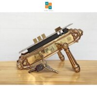 KHÓA TAY GẠT BẰNG ĐỒNG HC8526 Thân Inox (CỬA CHÍNH)