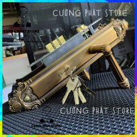 Khoá tay gạt cửa gỗ mạ đồng cao cấp dày dặn, phong cách mới