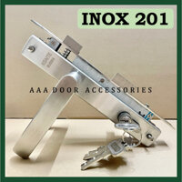 Khoá Tay Gạt Cửa Nhôm KSAITE Hệ 700, Khoá Tay Gạt Inox Cửa Phòng Đố 3x6