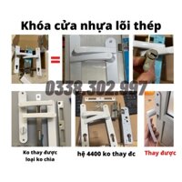 Khóa tay gạt cửa nhựa lõi thép loại 1 củ khóa nặng trọn bộ