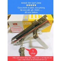 KHOÁ TAY GẠT cửa sắt, gỗ Zani 2p,3p, 4p |hộp 3x6mm, 4x4mm, nhôm hệ 700| hệ 55