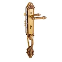 Khoá tay nắm đồng thau Huy Hoàng HC 8526 Đại Sảnh -Sử dụng cho cửa 2 cánh hoặc 4 cánh lớn