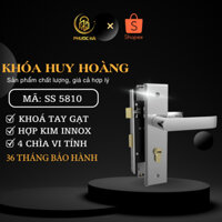 KHÓA TAY NẮM HUY HOÀNG SS 5810 - KHOÁ CỬA THÔNG PHÒNG INOX AN TOÀN