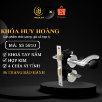 KHÓA TAY NẮM PHÂN THỂ HUY HOÀNG SS 5810 - KHOÁ CỬA THÔNG PHÒNG INOX 304 CAO CẤP