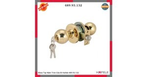 Khóa tay tròn màu đồng bóng DIY Häfele 489.93.132