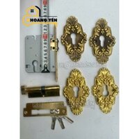 Khoá thân bi bằng đồng, khoá cửa trượt lắp cùng tay nắm cổng, khoá cửa nhôm kính cường lực, cửa gỗ