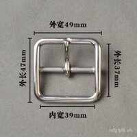 Khóa thắt lưng nam bằng thép không gỉ hình chữ D, khóa thắt lưng thời trang đa năng, khóa thắt lưng công sở thường ngày cho 38mm