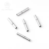 Khóa thép không gỉ hình trụ khóa snap - Ngọc Quý Gemstones - 1.2x2.0mm