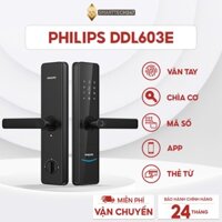 Khóa thông minh Philips DDL603E nhận diện vân tay siêu nhạy