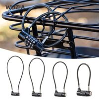 Khóa tủ ký túc xá WUZIA, Khóa kết hợp 4 chữ số bằng hợp kim kẽm chống trộm, Khóa móc mật khẩu xe đạp dây có thể đặt lại đa chức năng cho du lịch và gia đình