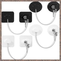 Khóa tủ lạnh 4 miếng Khóa tủ lạnh có 8 phím cho trẻ em Trẻ em, Khóa tủ đông Khóa tủ an toàn cho trẻ em