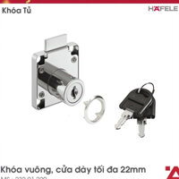 KHÓA TỦ VUÔNG HAFELE 232.01.220 - CHÍNH HÃNG 100%