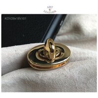 Khóa túi oval cao cấp size 29x18mm vàng KOV29x18V.I01