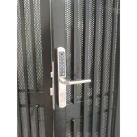 Khóa vân tay căn hộ, khóa cửa nhôm kính SA210, mở mật khẩu, vân tay, thẻ từ, chìa khoá cơ chống nước IP65.