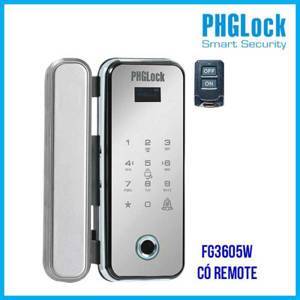 Khóa vân tay cửa kính PHGlock FG3605W