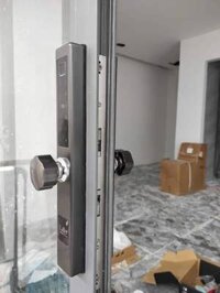 Khoá Vân Tay Cửa Sắt Lùa – Cửa Kéo Xếp Đài Loan Lùa Laffer XF18