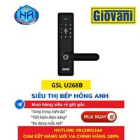 Khóa Vân Tay Giovani GSL-U268B Nhập Khẩu Từ Ý Nhận Diện Vân Tay Nhanh Chóng Tính Năng – Hàng Chính Hãng