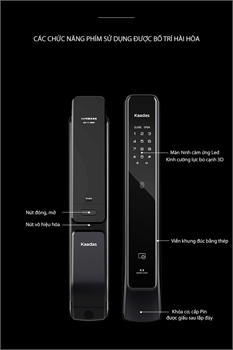 Khóa vân tay Kaadas KT-X công nghệ AI