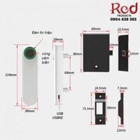 Khóa vân tay mini cho tủ gỗ cao cấp YLF028