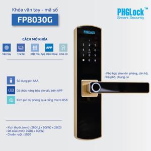 Khóa vân tay PHGlock FP8030G App