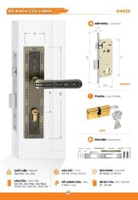 KHÓA VIỆT TIỆP 04922