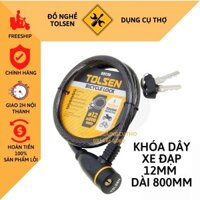 khóa xe đạp, khóa dây cáp tolsen 55170 bicycle lock