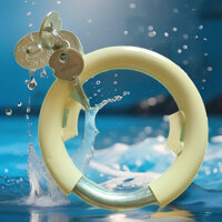 Khóa xe đạp màu be, chống nước, kiểu cũ, khóa chéo, xe đạp trẻ em, dày dạn, chống trộm 71BW