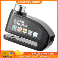 khoá xe đạp，khoá xe máy，Ổ Khoá Phanh Đĩa Xe Máy Báo Động Có Còi Hú Chống Trộm Alarm Disc Lock Chống Nước An Toán Chắc