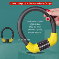 Khóa Xe Máy, Xe Đạp 5 Số Chống Cắt An Toàn, Dây Khóa Xe Đạp Thể Thao , Xe Máy Đổi Được Mật Mã Chống Trộm Lõi Thép