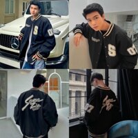 Khoác bomber thêu chữ Unisex (Video thật)