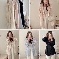 Khoác Trench Coat ngắn tay bồng 602