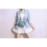 Khoác vest blazer 6 nút tay lật