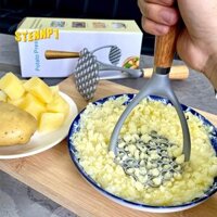 Khoai Tây Bùn Áp Lực Gỗ Tay Cầm Khoai Tây Masher Ricer Trái Cây Rau Dụng Cụ Nhà Bếp Tiện Ích Phụ Kiện