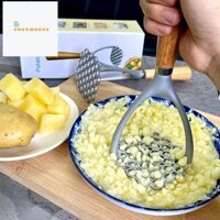 Khoai Tây Bùn Áp Lực Gỗ Tay Cầm Khoai Tây Masher Ricer Trái Cây Rau Dụng Cụ Nhà Bếp Tiện Ích Dự Phòng