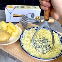 Khoai Tây Bùn Áp Lực Gỗ Tay Cầm Khoai Tây Masher Ricer Trái Cây Rau Dụng Cụ Nhà Bếp Tiện Ích Dự Phòng